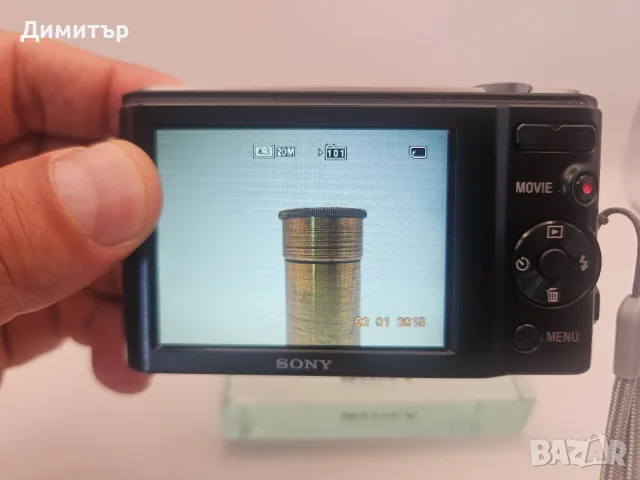 Sony DSC-W800 дигитален фотоапарат 5x zoom 20mp digital photo camera батерия мемори карта и USB , снимка 10 - Фотоапарати - 55516978