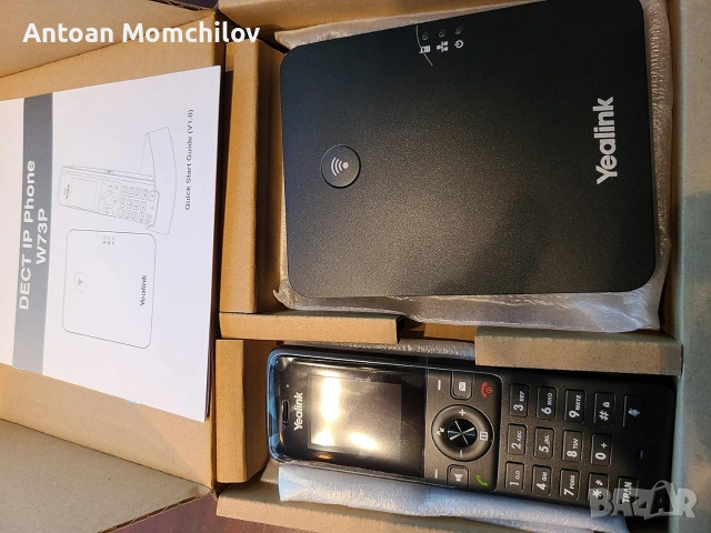 DECT IP телефон Yealink W73P , снимка 2 - Стационарни телефони и факсове - 55282903