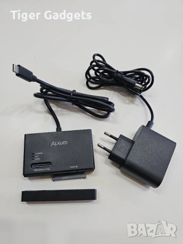 Alxum M.2 NVMe SSD Enclosure Adapter – USB-C 10Gbps адаптер за M.2 NVMe и SATA SSD дискове, снимка 7 - Други - 54971490