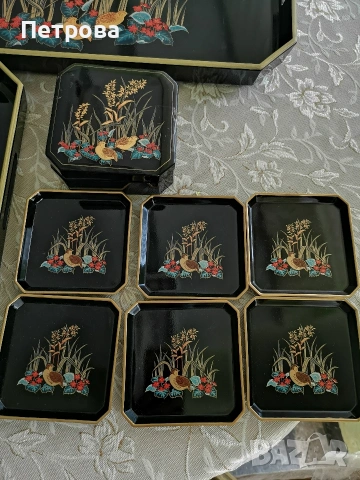Комплект подноси и чиниики. , снимка 6 - Колекции - 54236238