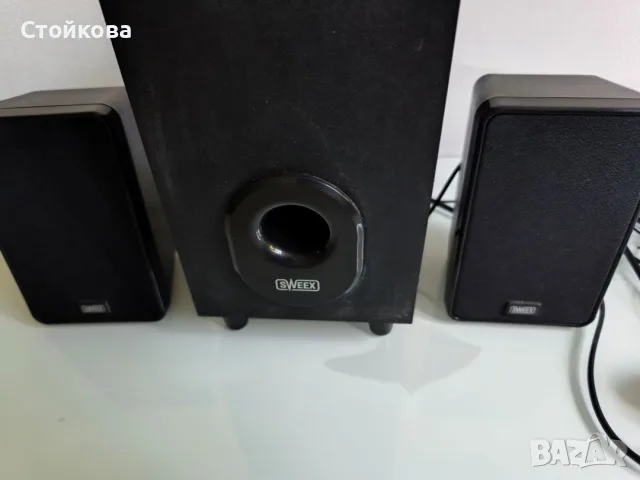 Компютърни тонколони 2.1 Sweex SP024 с дистанционно, снимка 2 - Тонколони - 55544261