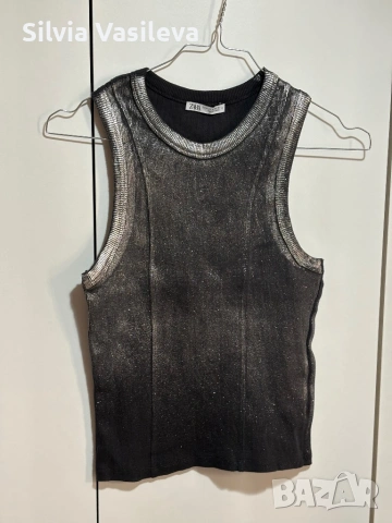 Дамски потник Zara метален ефект, снимка 3 - Потници - 54319654