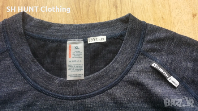 NORHEIM Thermo Underwear 70% Merino Wool размер L / XL термо блуза 70% Мерино вълна - 2677, снимка 4 - Блузи - 54731888