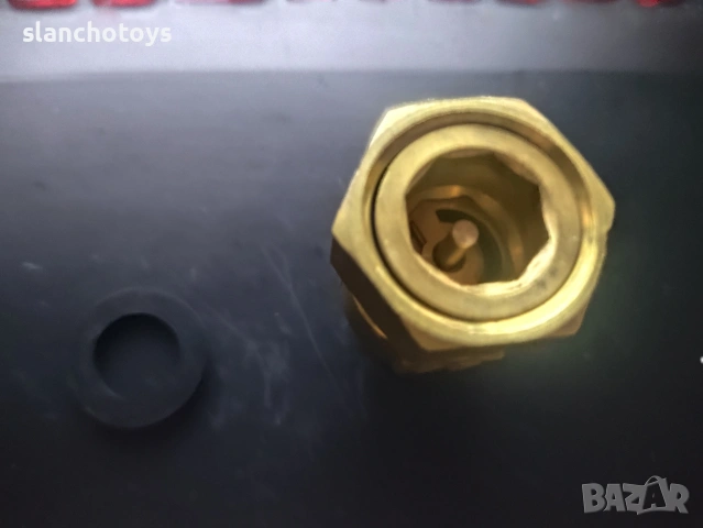 Възвратен клапан за след водомер 1/2 / Възвратен клапан от месингов материал, рационализиран водомер, снимка 4 - Други инструменти - 54425364