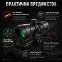 Оптически прицел мерник 4X32 тактически бързомер за лов пушка еърсофт, снимка 3