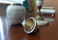 Старинни кутийка и свещник, снимка 3