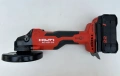 Hilti AG 6D-22 - Безчетков ъглошлайф с SensTech 2x22V 5.10Ah Nuron перфектен! , снимка 4