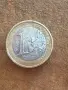 Колекционерска монета 1 евро употребявана, рядка от 2002 с буква А , снимка 2