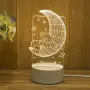 Холограмна 3D LED нощна лампа, 4W, 220V Модели:  Вариант 1: Медуза; Вариант 2: Айфеловата кула; Вари, снимка 8