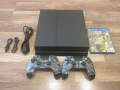 PlayStation 4 Fat 500GB / След Профилактика / 2 Камуфлажни Джойстика + FIFA 17, снимка 3