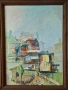 Картина, пейзаж, 1993 г., худ. Б. Русенов (1946-2015), снимка 1