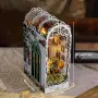 Комплект за кътче за книги за възрастни с LED светлина, 3D дървен пъзел, (Тайната градина), снимка 4