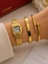 комплект часовник и гривни от висококачествена стомана cartier , снимка 4