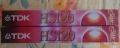 Видео касети VHS TDK HS120 мин., снимка 3