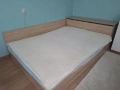 Спалня с ракла и матрак 144/190 Дъб - Санома, снимка 1