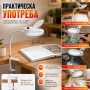 Професионална мощна увеличителна настолна лупа 10X увеличение с LED осветление за четене гоблени, снимка 6