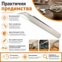 Професионална финна часовникарска пинсета с извит връх неръждаема инструмент за часовникари бижутери, снимка 5