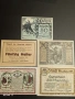 Лот банкноти NOTGELD 5 броя стари редки за КОЛЕКЦИЯ 53173, снимка 1