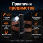 Мощен LED акумулаторен челник за глава 2в1 туристически лед фенер USB за риболов къмпинг палатка, снимка 6