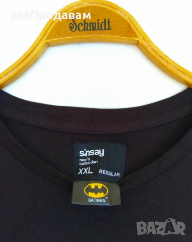 Нова Тениска ~ BATMAN -XXL~SINSAY men`s collection-100% Памук, снимка 2 - Блузи - 54602985
