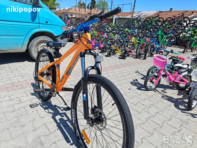 BG Алуминиев велосипед 26" JUMP hdb оранж, снимка 5 - Велосипеди - 54862592