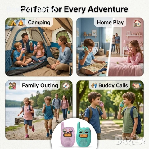 Радиостанции за деца, 3 мили с обхват, 22 канала, двупосочно радио за момчета и момичета , снимка 4 - Радиокасетофони, транзистори - 54127135