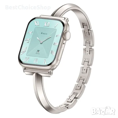 Каишка / гривна от 316L неръждаема стомана за Apple Watch 38–46мм – сребриста