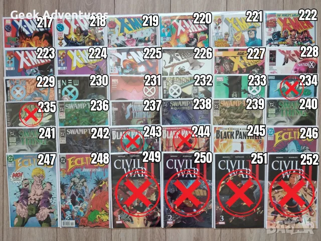 Comic Books/Комикси 2/2 - Punisher, X-Men, Hulk, Batman, Superman, JLA, снимка 8 - Списания и комикси - 51846836