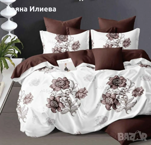 Луксозни двулицеви спални комплекти 6 части , снимка 9 - Спално бельо - 51566899