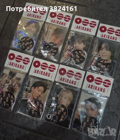 BTS ARIRANG ключодържател + картичка и стикер 1 бр, снимка 4 - Други - 54715095