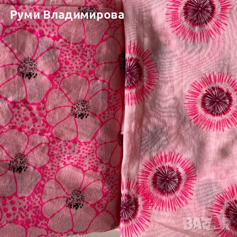 Шал на цветя с цвят фукция Beck Sondergaard от 100 % памук, снимка 5 - Шалове - 54882038