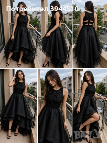 Дизайнерска абитуриентска черна официална рокля | Бал 2026, снимка 10 - Рокли - 54027262