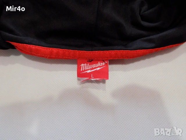 работно горнище milwaukee work wear суичър елек блуза яке полар фанела мъжко оригинално L, снимка 4 - Спортни дрехи, екипи - 51405286