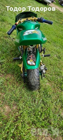 Мини мото ПИСТОВ pocket детски мотор Dirt bike 54cc, снимка 5 - Мотоциклети и мототехника - 54202932