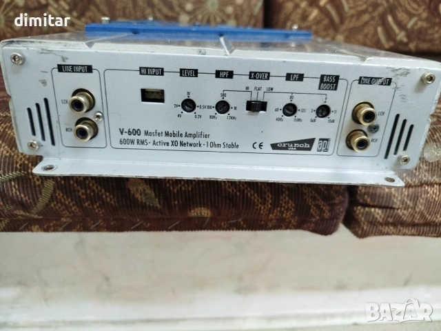 Усилвател DRIVE CRUNCH V- 600 RMS - USA , снимка 7 - Ресийвъри, усилватели, смесителни пултове - 54820865