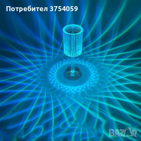 Декоративна настолна лампа с usb кабел и дистанционно., снимка 6 - Настолни лампи - 55201153