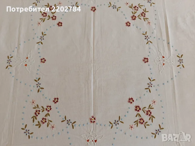 Битови, бродирани карета за маса , снимка 2 - Покривки за маси - 55657364