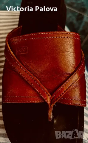 Оригинални кожени чехли Vagabond Shoemakers - естествена кожа, стелка 25.5 см, снимка 11 - Чехли - 55523128