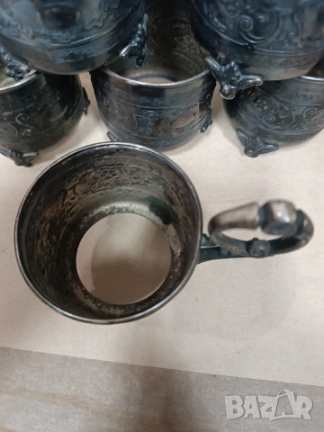 Посребрени подстакани WMF , снимка 4 - Антикварни и старинни предмети - 53996198
