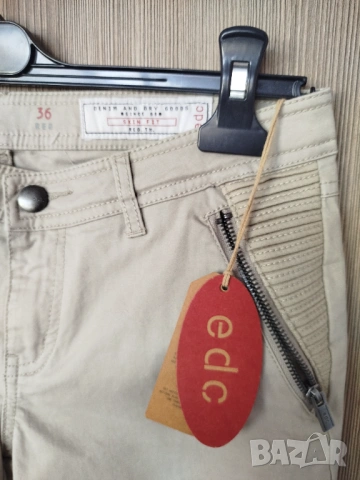 дамски, модерен панталони- EDC- Нов, снимка 7 - Панталони - 54240563
