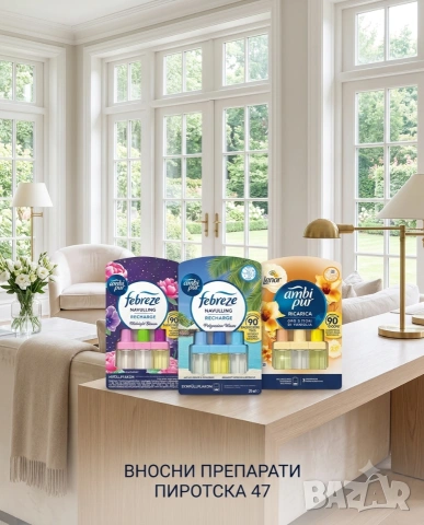 Ambi Pur и Febreze 3Volution Електрически ароматизатор, Пълнител, Тройна капсула Дълготраен аромат, снимка 4 - Ароматизатори - 55062202