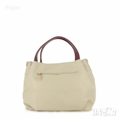 Нова дамска кожена чанта Anna Pepe AP 147925 Естествена кожа MADE IN ITALY златна раница DONNA, снимка 8 - Чанти - 55604515
