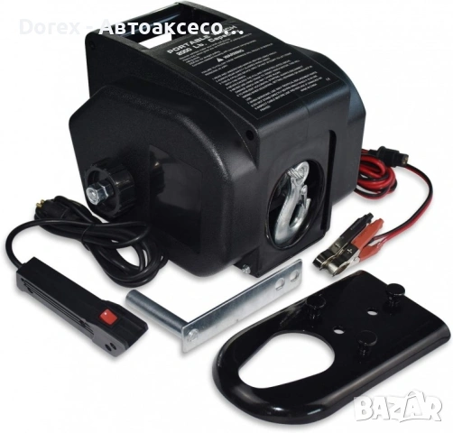 Електрическа лебедка 2000LBS 12V (910 кг) с дистанционно и 3м. кабел за теглене