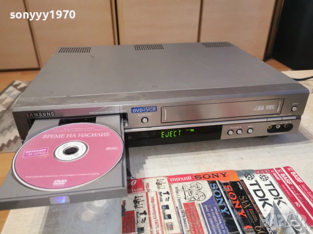 SAMSUNG DVD-V7070 DVD/VHS DUAL DECK 2006262013L1, снимка 6 - Плейъри, домашно кино, прожектори - 54982256