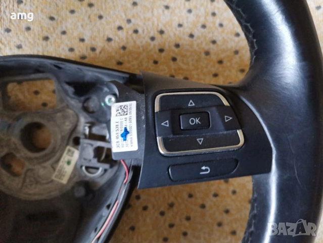 КОЖЕН МУЛТИФУНКЦИОНАЛЕН ВОЛАН / КОРМИЛО ЗА VW ТУРАН, ШАРАН, ТИГУАН, снимка 5 - Аксесоари и консумативи - 54133739