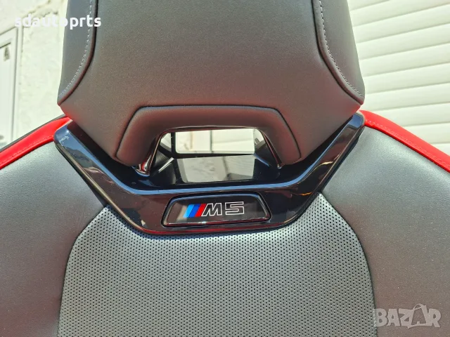 Спортен кожен салон BMW M5 G90 5 i5 G60 Пълен комплект - 21700 км , снимка 8 - Части - 55627894