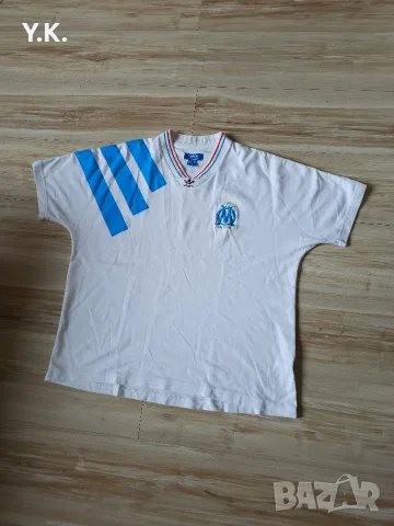 Оригинална мъжка тениска Adidas Originals x Olympique Marseille / Season 92-93 Официално преиздание, снимка 2 - Тениски - 55652099