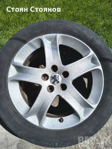 17" Джанти с гуми Bridgestone 215/55R17 за Пежо 407 - 5х108, снимка 5 - Гуми и джанти - 54302098