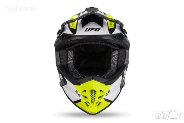 Крос каска UFO  Intrepid BIANCO/NERO, снимка 2 - Аксесоари и консумативи - 54216338