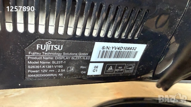 Телевизор-монитор Fujitsu 23 инча, снимка 2 - Телевизори - 54619110